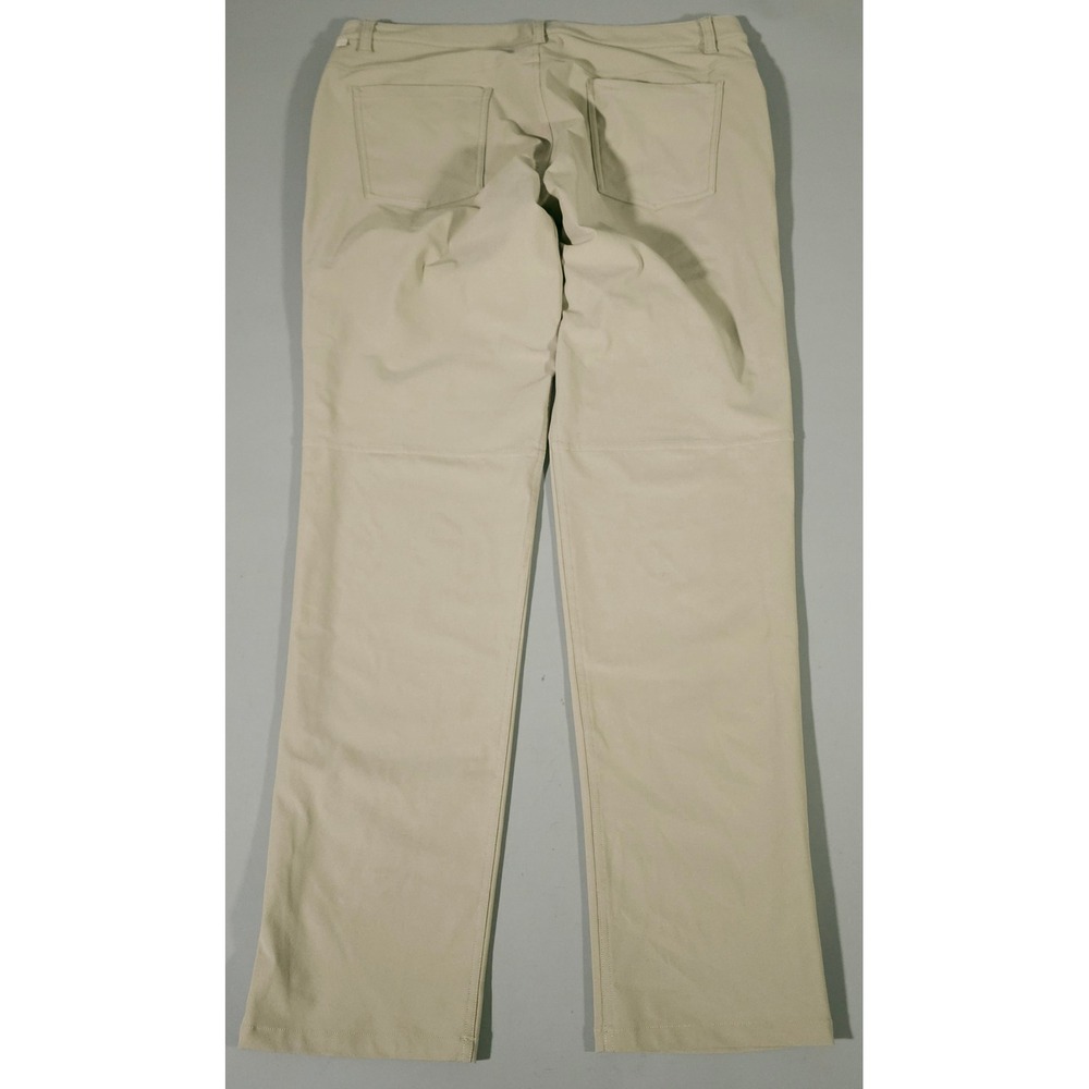 Lululemon Commission Pant Men 36 Tan Khaki Classic Fit Warpstreme Chino Trousers - Picture 8 of 8